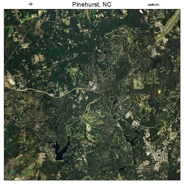 Pinehurst, NC air photo map
