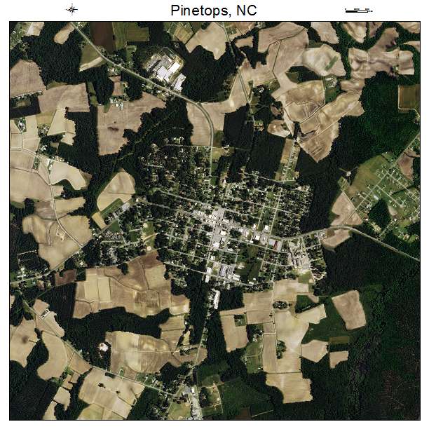 Pinetops, NC air photo map