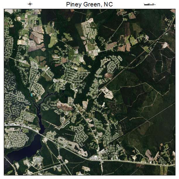 Piney Green, NC air photo map