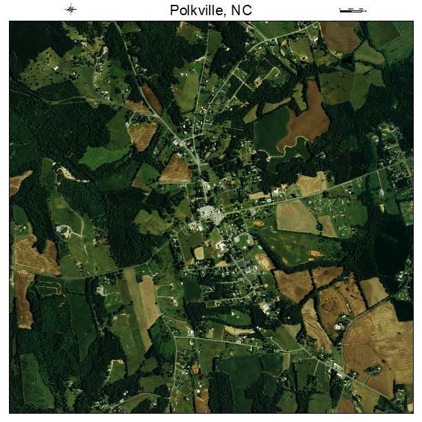 Polkville, NC air photo map
