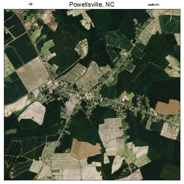 Powellsville, NC air photo map