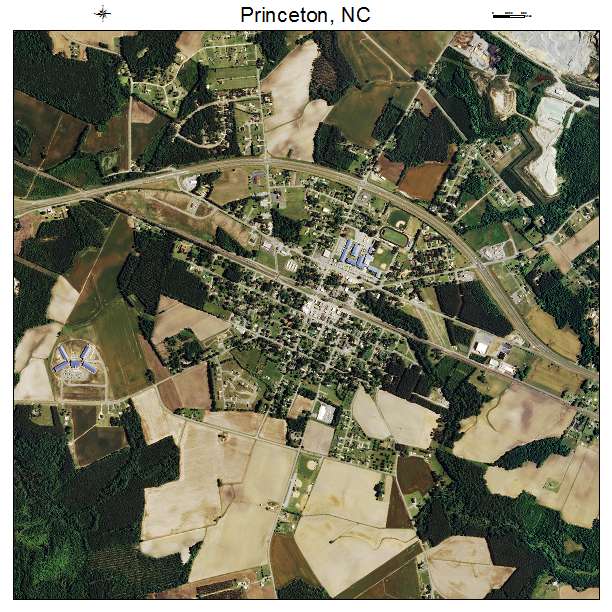 Princeton, NC air photo map