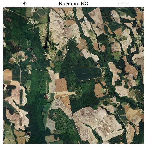 Raemon, NC air photo map