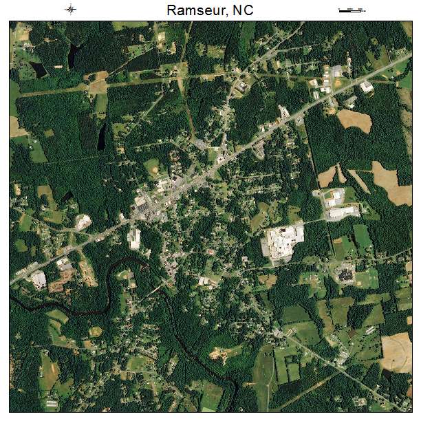 Ramseur, NC air photo map