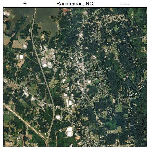 Randleman, NC air photo map