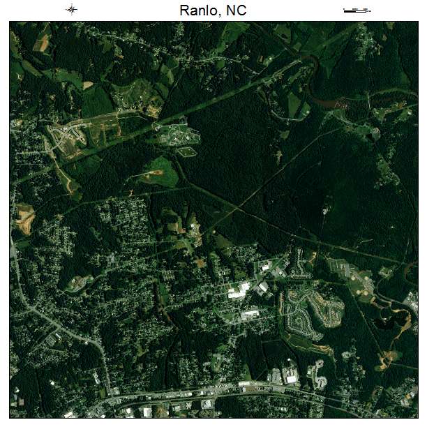Ranlo, NC air photo map