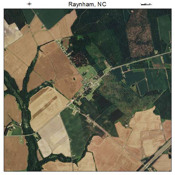 Raynham, NC air photo map