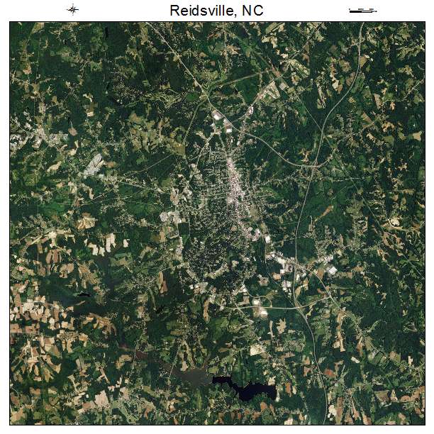 Reidsville, NC air photo map