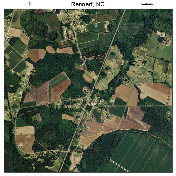 Rennert, NC air photo map