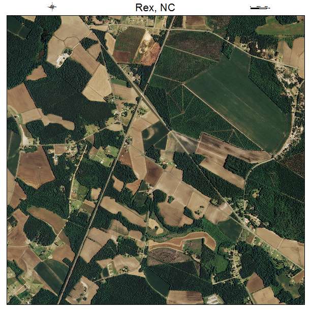 Rex, NC air photo map