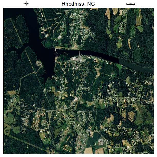 Rhodhiss, NC air photo map