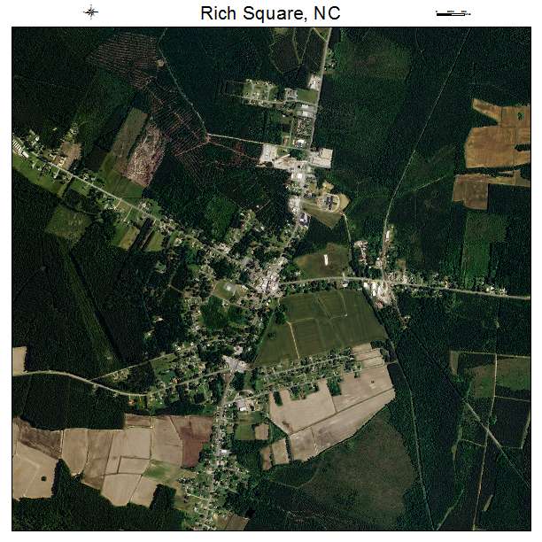 Rich Square, NC air photo map