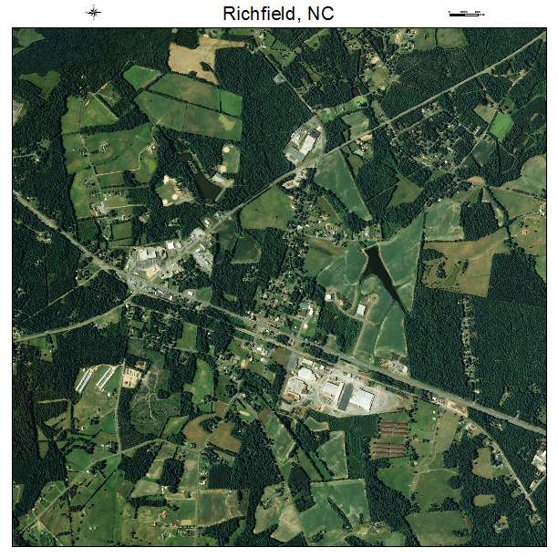 Richfield, NC air photo map
