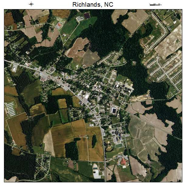 Richlands, NC air photo map