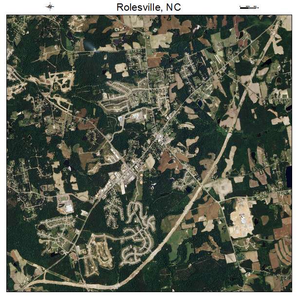 Rolesville, NC air photo map