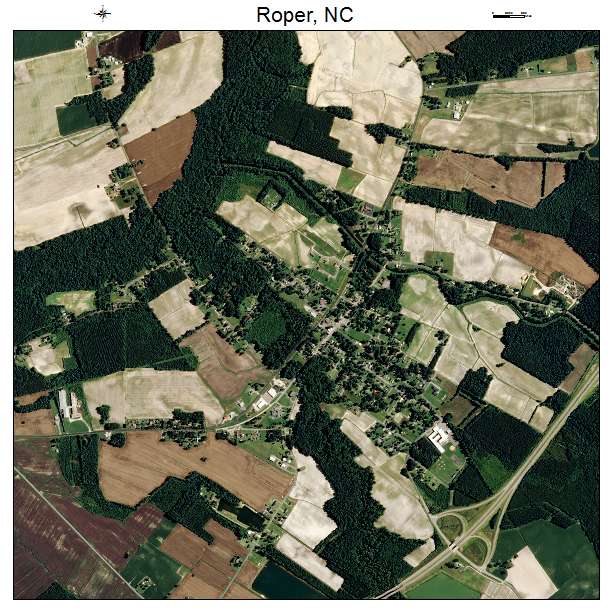 Roper, NC air photo map