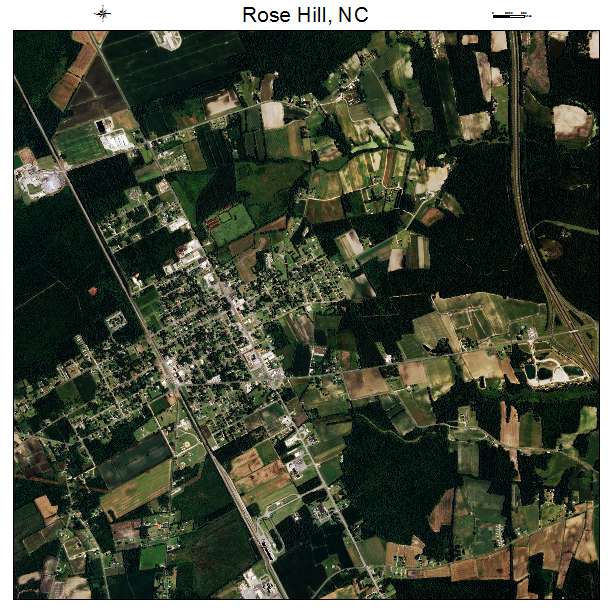 Rose Hill, NC air photo map