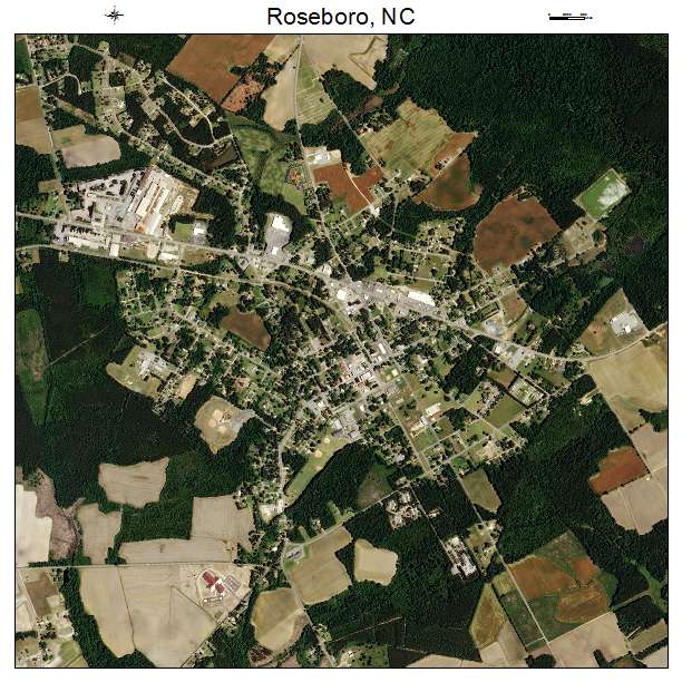 Roseboro, NC air photo map