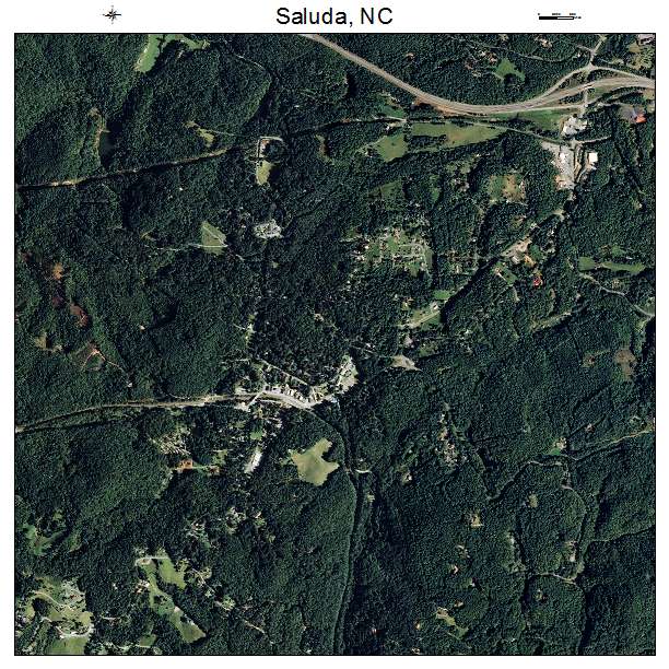 Saluda, NC air photo map