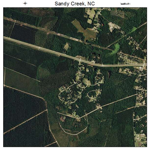 Sandy Creek, NC air photo map