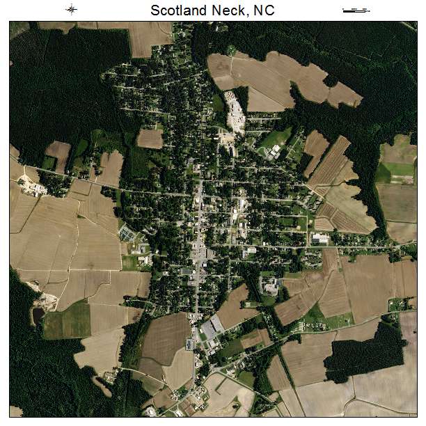 Scotland Neck, NC air photo map