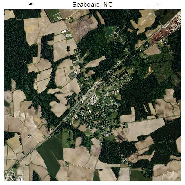 Seaboard, NC air photo map