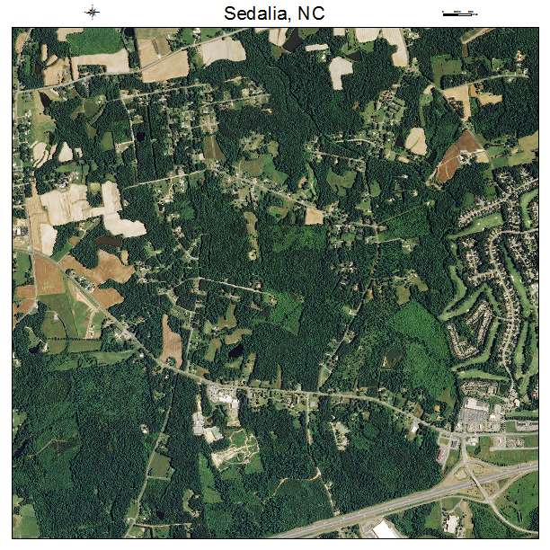 Sedalia, NC air photo map