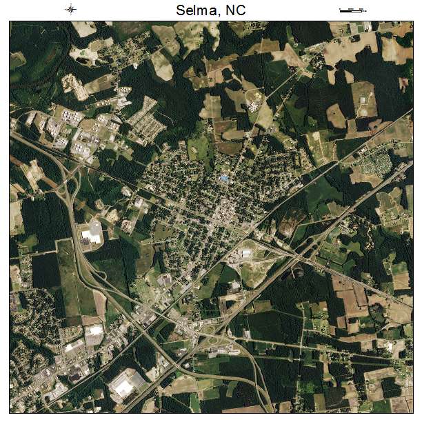 Selma, NC air photo map