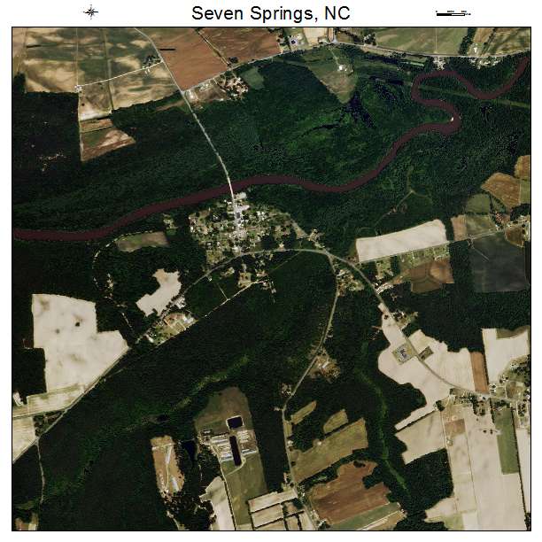 Seven Springs, NC air photo map