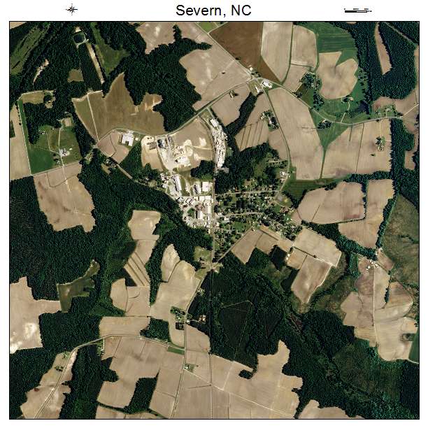 Severn, NC air photo map