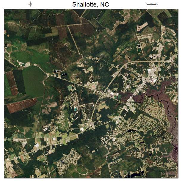 Shallotte, NC air photo map