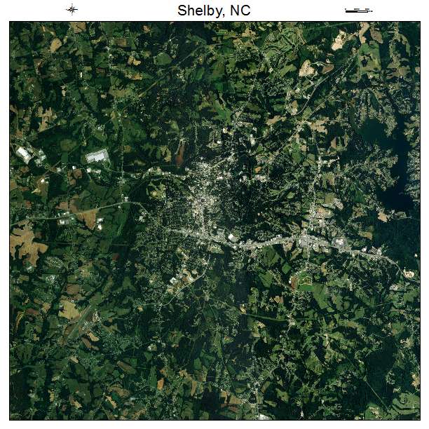 Shelby, NC air photo map