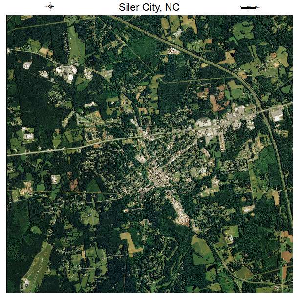 Siler City, NC air photo map