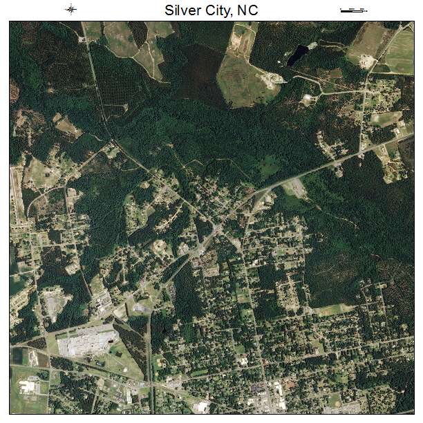 Silver City, NC air photo map