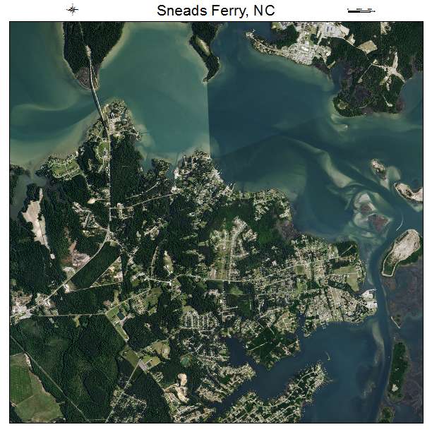 Sneads Ferry, NC air photo map