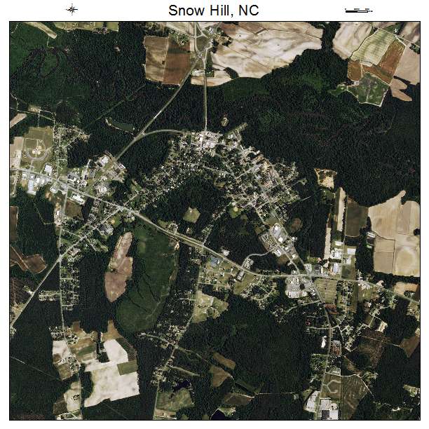 Snow Hill, NC air photo map