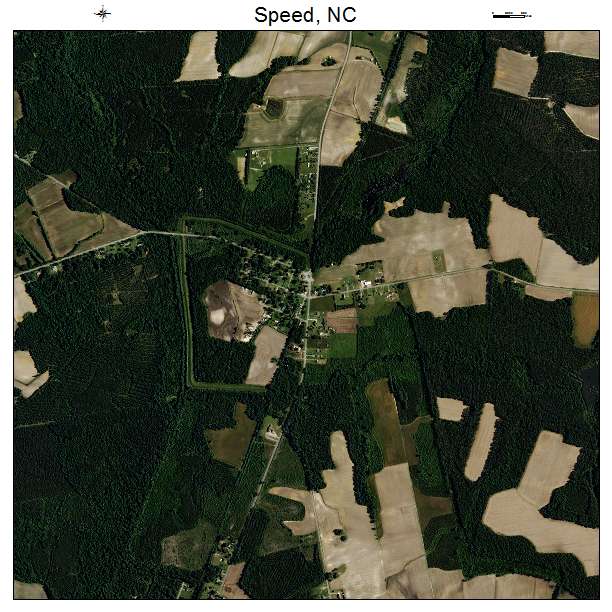 Speed, NC air photo map