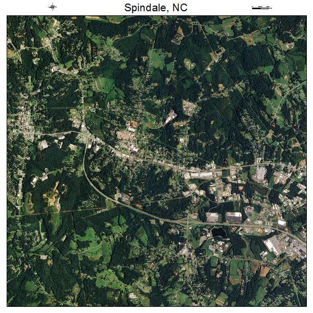 Spindale, NC air photo map