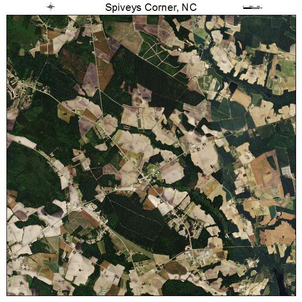 Spiveys Corner, NC air photo map