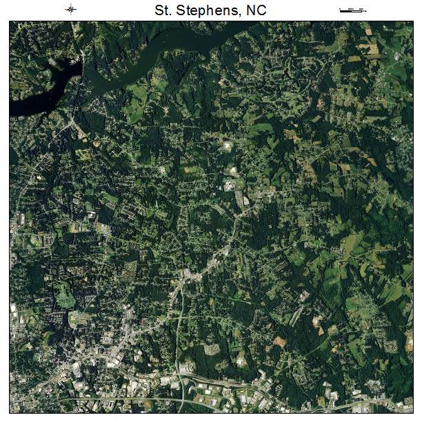 St Stephens, NC air photo map