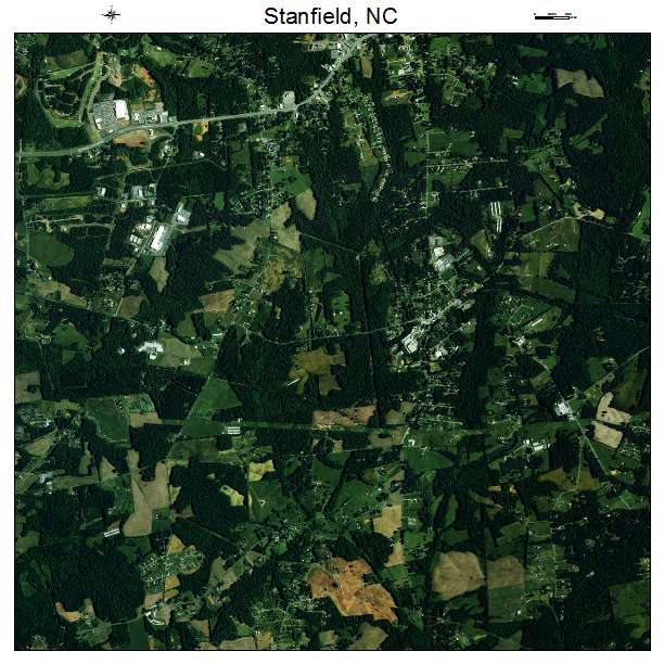 Stanfield, NC air photo map
