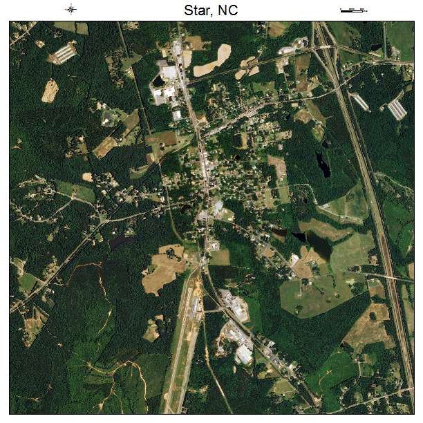 Star, NC air photo map