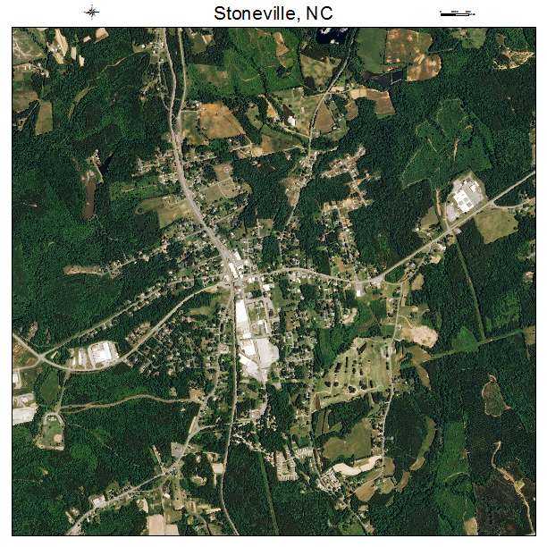 Stoneville, NC air photo map