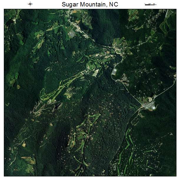 Sugar Mountain, NC air photo map