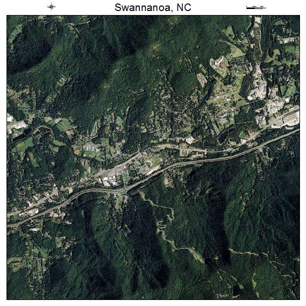Swannanoa, NC air photo map