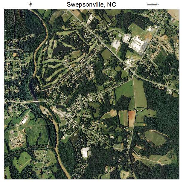Swepsonville, NC air photo map