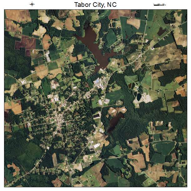 Tabor City, NC air photo map