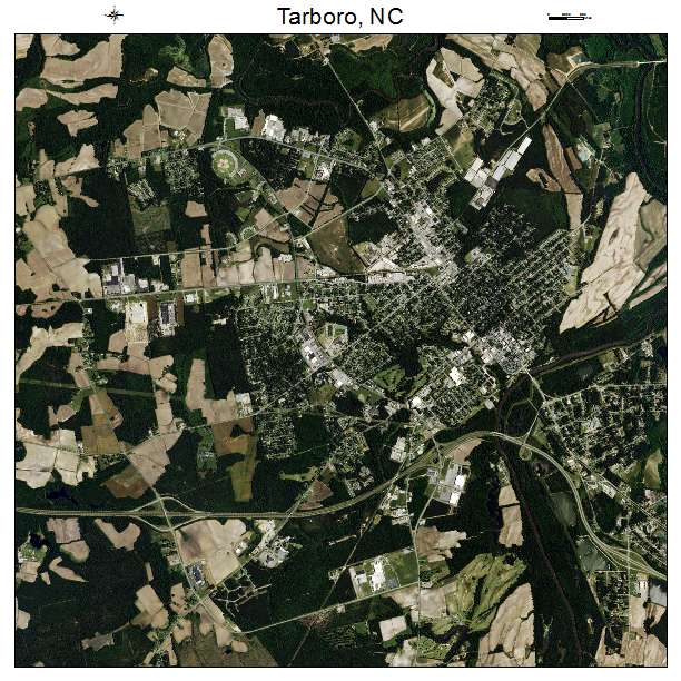 Tarboro, NC air photo map