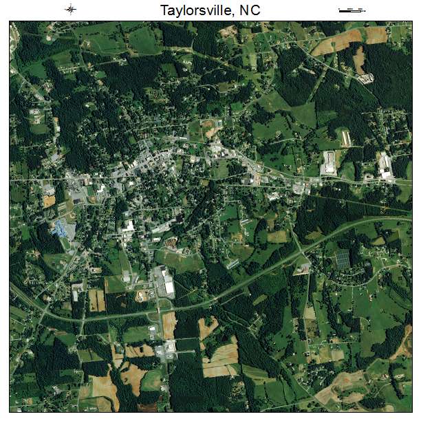 Taylorsville, NC air photo map