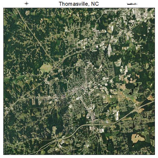 Thomasville, NC air photo map